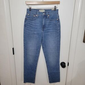 Madewell Perfect Vintage Jeans Raw Hem Size 24 New With Tags